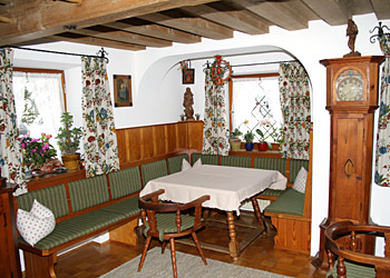 Aufenthaltsraum im Haus Falleck in Bischofswiesen / Berchtesgaden
